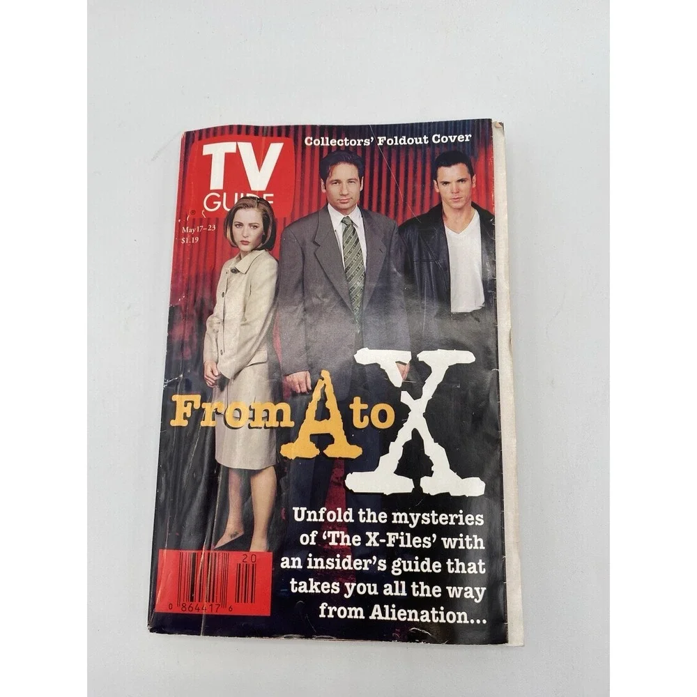TV GUIDE May 17-23 1997 THE X-FILES GILLIAN ANDERSON DAVID DUCHOVNY Foldout Cove